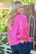 Brighter Days Fuchsia Sweater Curvy
