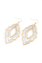 Blue Moroccan Dangle Drop Earrings
Length: 3" 

