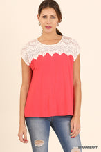 Strawberry Shortcake Short Sleeve Top red With Lace Details