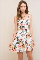 Spring Short Floral A-Line Dress