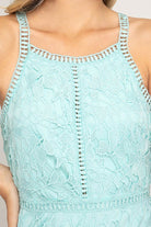 White Lace Sleeveless Bodycon Dress with Lining