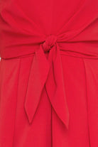 Navy Cami Romper with Front Tie Detail