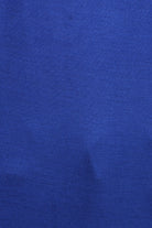 Royal blue Solid, loose fitting, 3/4 sleeve top with a scoop neck, open sleeves and ring detail on shoulders.