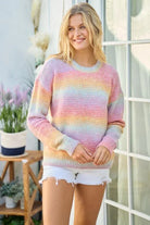 Happier Days Ombre Color Block Sweater

Color: Pink, Orange, Sky Blue, Purple
