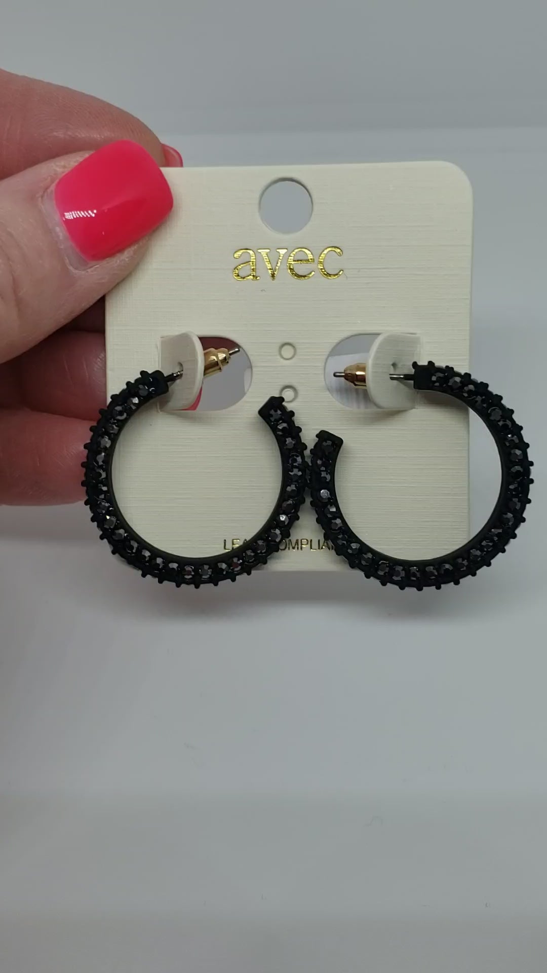 Black Gunmetal Hoop Statement Earrings

Approximate Length: 1.25"